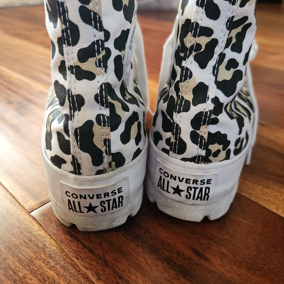 Converse Chuck Taylor All Star Leopard Lugged Platform High Top Lace Sneakers 7 - Picture 3 of 7